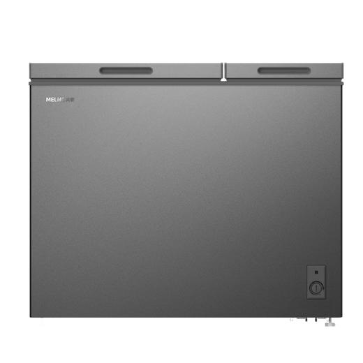 美菱 冰柜 BCD-220DTB(G23027)典雅灰 201L-300L 双温柜 顶开 卧式冷藏冷冻柜 商品图0