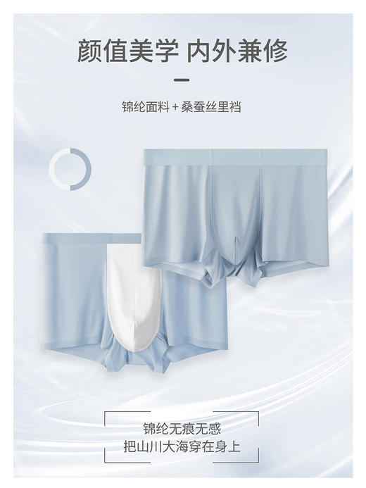 【特价清仓】极造家锦纶冰丝男士内裤（3条装） 商品图5
