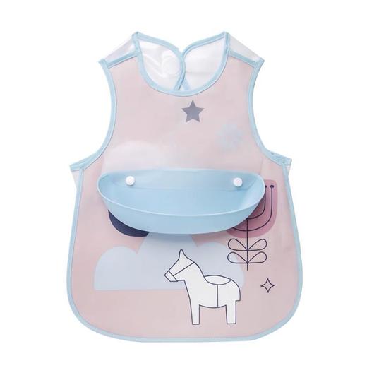 【一兜多用 污渍一擦即净】婴儿口水围兜儿童防水吃饭春夏季薄款宝宝围嘴小孩食饭兜背心式 商品图13