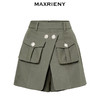 MAXRIENY都市率性风搭片式立体工装短裤军绿色裙裤(货号:MC88PA506) 商品缩略图4