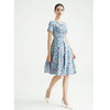 司歌圆领印花碎花连衣裙短袖优雅EA891334X 商品缩略图2