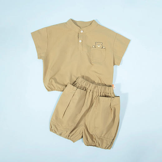 贝贝怡2024夏季新款薄款透气纯棉短袖&短裤ZB2DT038 商品图2