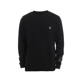 MARCELO BURLON 男士徽标印花棉质长袖卫衣 黑色 CMBA009R20FLE0051001