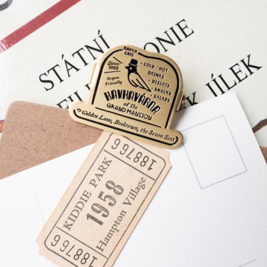 【书签】黄铜书夹·寒鸦咖啡馆｜卡夫卡书信｜新年生日礼物手帐作家周边纪念品｜金属书签｜上海译文七海制造局七海日志 商品图2