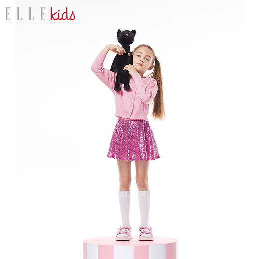 ELLEKIDS 童装 夏季高腰A字珠片半裙 商品图1