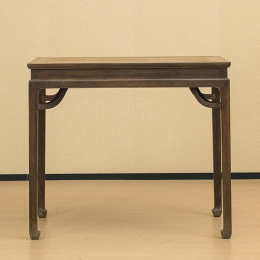 清 红木束腰马蹄腿霸王枨小书桌 商品图0