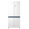 美的（Midea）冰箱527升十字四门60cm薄纯平全嵌微晶一周净味除菌智能家用冰箱BCD-527WUSGPZMA 白/蓝/灰 商品缩略图0