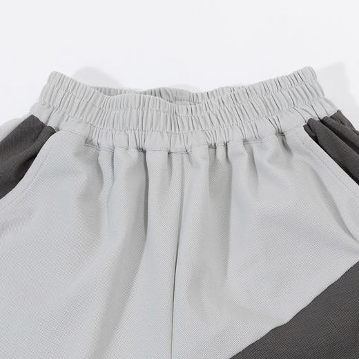 贝贝怡24夏季款男童短袖短裤套装撞色休闲透气两件套ZB2DT046 商品图3