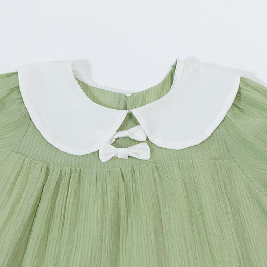 贝贝怡儿童裙子夏季新款薄款亲肤透气甜美短袖宝宝连衣裙ZB2DQ008 商品图5