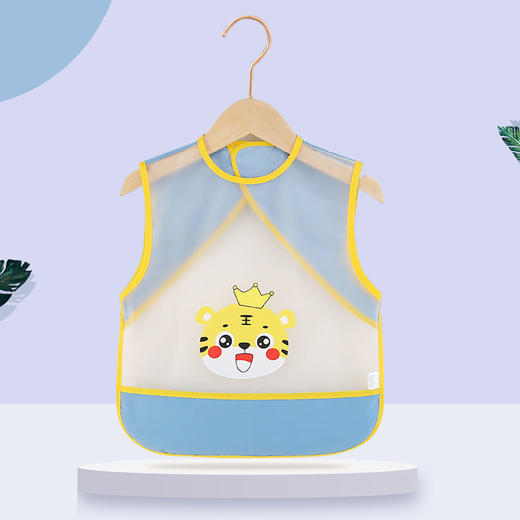 【百变保护衣 吃饭好搭档】夏季儿童罩衣宝宝吃饭围兜防水防脏小孩围裙男女无袖婴儿反穿护衣 商品图10