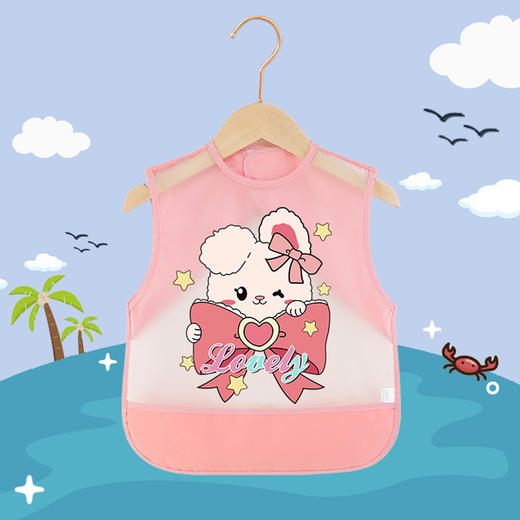 【百变保护衣 吃饭好搭档】夏季儿童罩衣宝宝吃饭围兜防水防脏小孩围裙男女无袖婴儿反穿护衣 商品图13