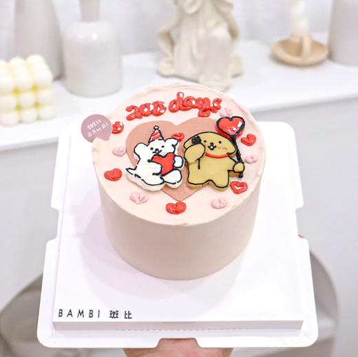 线条小狗丨蛋糕 商品图0