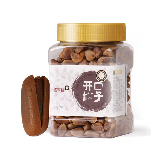 【悠享佳】东北黑松子手剥开口松子大颗原味坚果孕妇休闲零食罐装特产 商品图4