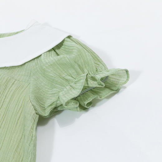 贝贝怡儿童裙子夏季新款薄款亲肤透气甜美短袖宝宝连衣裙ZB2DQ008 商品图6