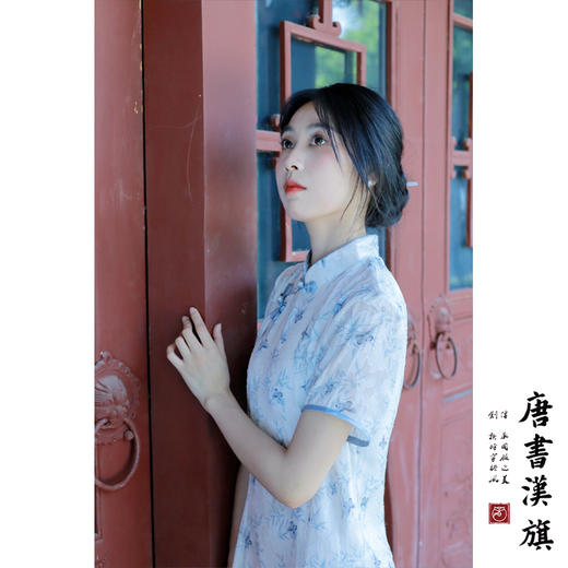 【蝶游竹梦】繁花锦蝶戏竹枝淡雅改良旗袍新中式 商品图2