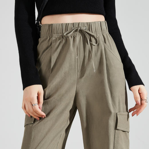 【甄选工装裤运动风】逸阳高腰登山休闲裤子美式阔腿裤0948 商品图3