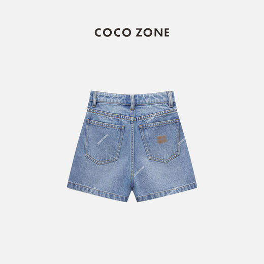 COCO ZONE“蓝牛”夏季时尚显瘦牛仔短裤百搭通勤休闲裤子CC1B0753 商品图1