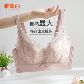 雅黛丽内衣女小胸聚拢文胸2024新款无钢圈调整型防下垂美背胸罩女