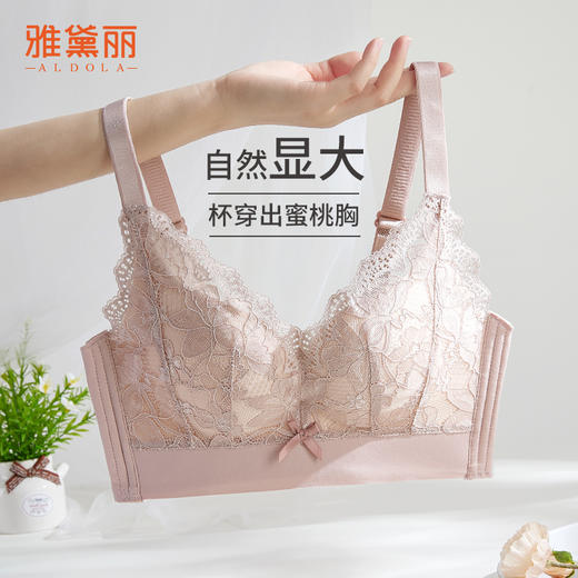 雅黛丽内衣女小胸聚拢文胸2024新款无钢圈调整型防下垂美背胸罩女 商品图0