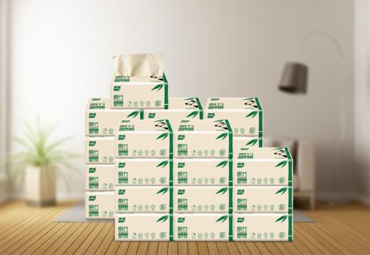 Hanky/亨奇原竹竹浆本色纸M码抽纸3层*130抽*6包*4提 商品图2
