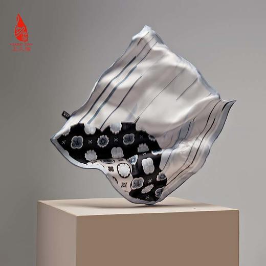 SAINTJOY/上久楷 女式真丝方巾   螺钿笙丝巾 FJS23054 商品图5