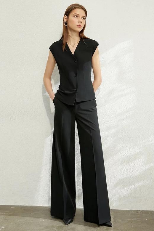 AMII/艾米 V领无袖马甲外套长裤套装 12031 商品图9