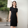 IWY/高级感黑色职业连衣裙通勤正装裙子夏季工作服新款Q987 商品缩略图3