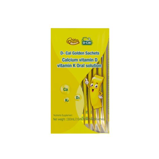 KJ 迪巧小黄条钙维生素D维生素K口服液  330ml（15ml/支×22支） 商品图0
