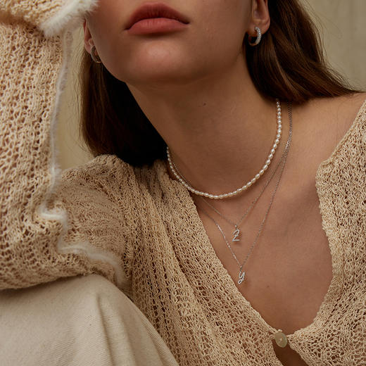 ARSIS银饰｜印记系列 艺术字母项链 商品图5