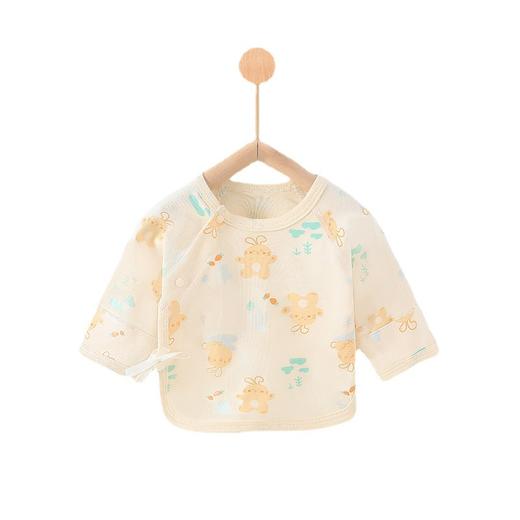 【柔软舒适 为呵护宝宝而生】新生儿半背衣宝宝无骨上衣春秋夏四季棉婴儿衣服初生儿和尚服秋衣 商品图4