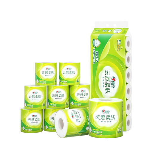 心相印云感系列150克10粒装四层立体压花卷筒卫生纸 BT5410（提装） 商品图0