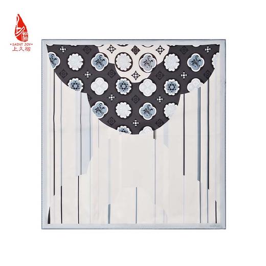 SAINTJOY/上久楷 女式真丝方巾   螺钿笙丝巾 FJS23054 商品图10