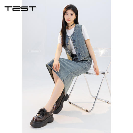 夏上新时尚牛仔气质清新套装裙4242011 商品图4