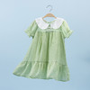 贝贝怡儿童裙子夏季新款薄款亲肤透气甜美短袖宝宝连衣裙ZB2DQ008 商品缩略图4
