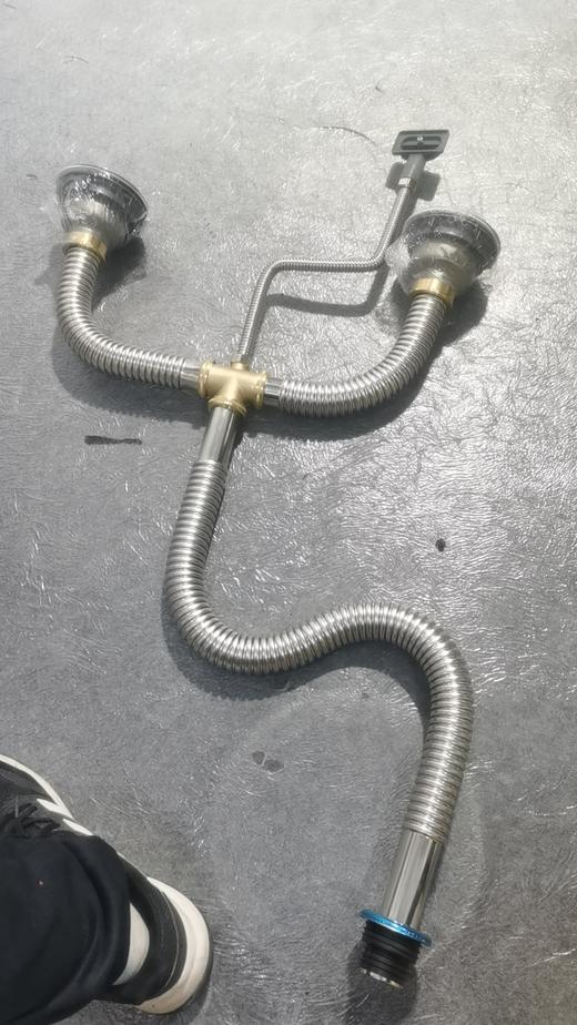 铜 双水槽 下水 套装 商品图0