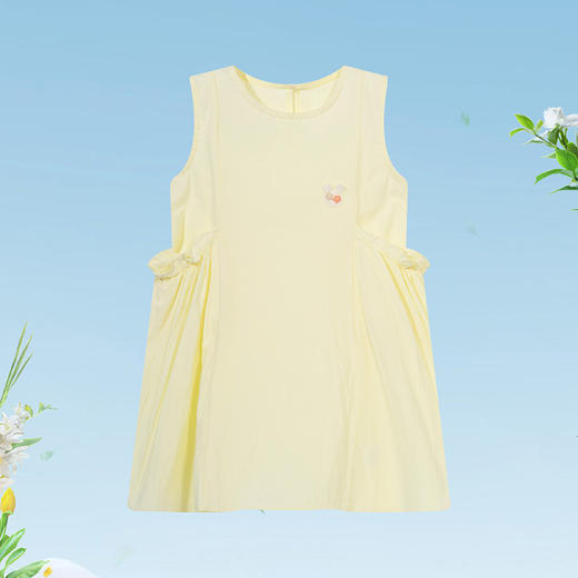 贝贝怡2024夏季新款轻薄透气童趣田园无袖连衣裙女童ZB2DQ006 商品图4