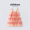 【时尚花边吊带tutu连衣裙】2024夏季新款女童花边吊带tutu连衣裙女宝宝可爱网纱蓬蓬公主裙女 商品缩略图7