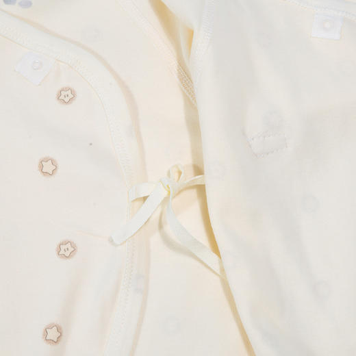 贝贝怡婴儿连体衣新生儿蝴蝶衣纯棉长袖春夏季初生宝宝哈衣爬服ZB1DL019 商品图4