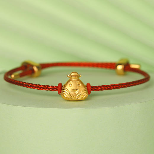 灵山开运金·金粽（一举高中）黄金手绳 商品图4