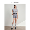 西嘉C+IMPRESS/西嘉新疆长绒棉t恤短袖真丝灵地思羊毛混纺罗纹纽结领T2401071 商品缩略图2