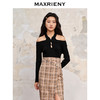 【商场同款】MAXRIENY中式复古露肩挂脖套头针织23秋款修身上衣女(货号:MC88SW581) 商品缩略图2