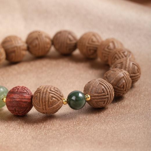 【玉翡寿喜香珠手链】古法手工制作合香珠 护养心神辟邪除障 商品图1