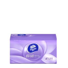 维达 棉韧抽取面巾3层XS码100抽×10包提 V2866