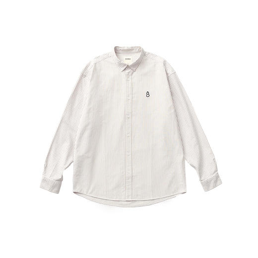 吃茶去chichaqu2024全棉牛津纺长袖衬衫宽松复古经典百搭 商品图1