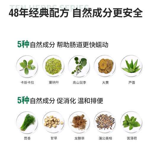 5件起卖【郑州保税】ESI草本清肠片100粒排宿便膳食纤维 商品图3