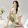 睡衣女夏季盘扣装饰短袖七分裤甜美薄款气质国风家居服新中式套装_ZSY 商品缩略图0
