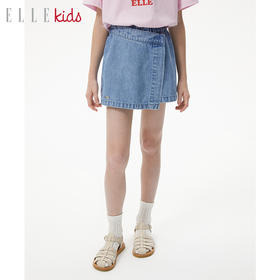 ELLEKIDS 童装 莱赛尔软牛仔百搭休闲裙裤短裤