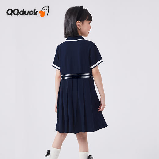 【120-165】【可可鸭】女童夏季短袖裙子polo领连衣裙 商品图3
