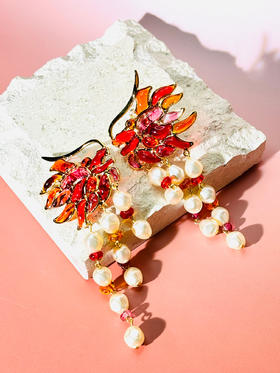 订购5个月到｜Gripoix Paris-Auspicious Dragon-祥龙纳福 琉璃 耳环［法国设计师］