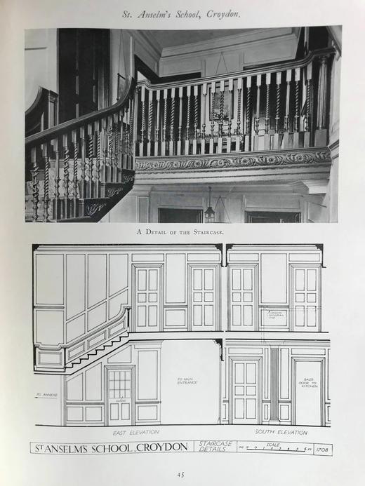 约20世纪早期 雷恩与乔治时期早期房屋图集 约百幅插图 布面精装大16开 商品图14